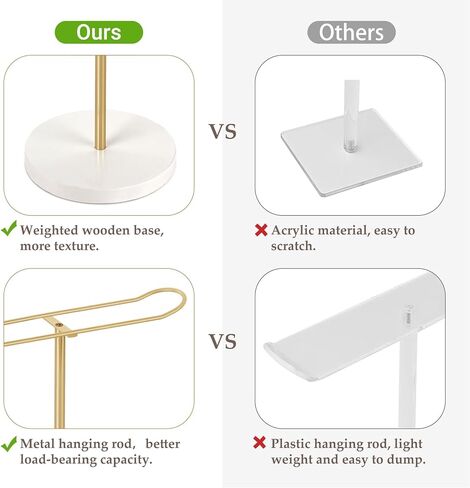 داهي حامل عصابة الرأس وحامل القوس المكرمية للفتيات حامل عصابة الرأس مع رف خشبي بوهو نورسي ديكور عصابة الرأس منظم تخزين حبال الشعر والأساور للنساء والفتيات in Kuwait