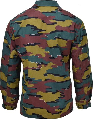 سترة القتال الميدانية الأصلية للجيش البلجيكي بانوراما كامو مزق توقف BDU الفائض العسكري in Kuwait