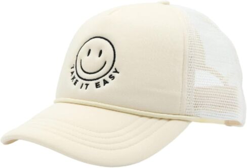 Women's Relaxed Fit Adjustable Snap Back Cap Gorras Lids Branded USA Classis Trucker Baseball Cap Sun Mesh Back in Saudi Arabia