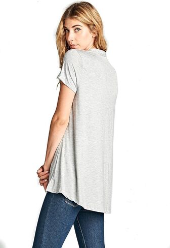 Women Short Sleeve Extra Soft Viscose Made from Bamboo Casual Open Front Flowy Lightweight Cardigan in Saudi Arabia