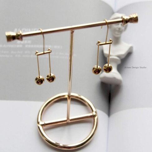 Designer Miss 1set Modern Gold Metal Tabletop Bracelet & Necklace Jewelry Organizer Display Earring Rack ... in Saudi Arabia
