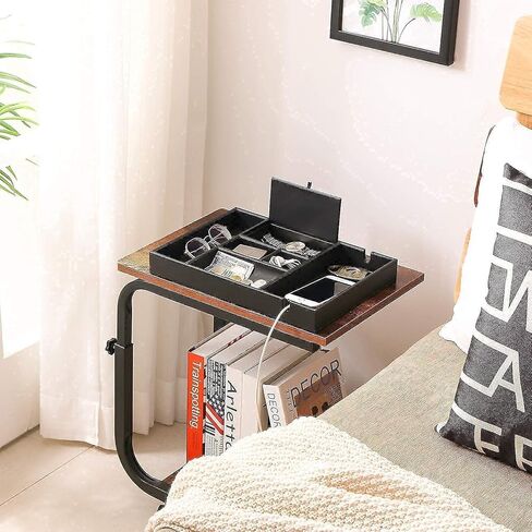 BEWISHOME منظم صندوق الساعة من جلد البولي يوريثان وصينية منظم للرجال، حزمة منظم من ألياف الكربون من الجلد الصناعي، أسود in Kuwait