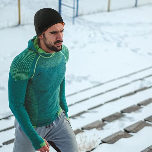 قبعة صغيرة للرجال النساء قبعات الشتاء قبعة الصوف الدافئة قبعة مترهل للرجال سميكة قبعة الجمجمة لينة متماسكة قبعة التزلج في الهواء الطلق in Kuwait