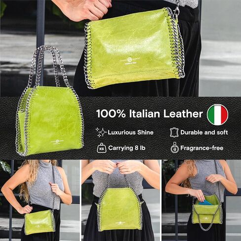 CHARO GARCIA Crossbody Bags for Women. Premium Leather Purses Made in Italy. Includes Detachable Strap and a Dust Bag. in Saudi Arabia
