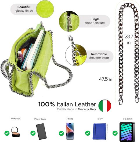CHARO GARCIA Crossbody Bags for Women. Premium Leather Purses Made in Italy. Includes Detachable Strap and a Dust Bag. in Saudi Arabia