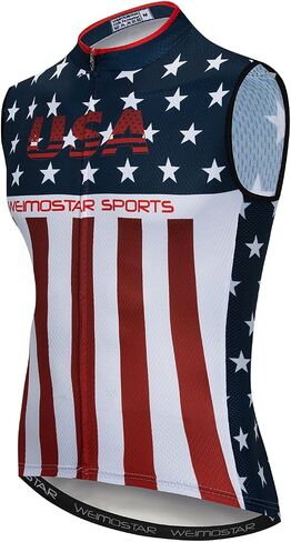 Cycling Jersey Men Sleeveless Bike Shirts Vest Bicycle Clothing Jacket Tight Reflective at Night in Saudi Arabia