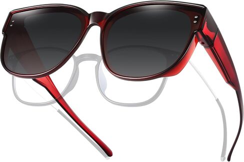 TINHAO Fit Over Sunglasses for Women Trendy Polarized Sunglasses Go Over Glasses Oversized Sun Glasses UV Protection in Saudi Arabia