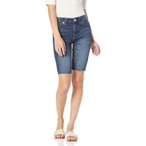True Religion Women's Riley Mid Rise Single Needle Raw Hem Short