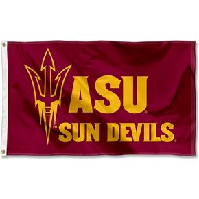 ASU Sun Devils Maroon University Large College Flag