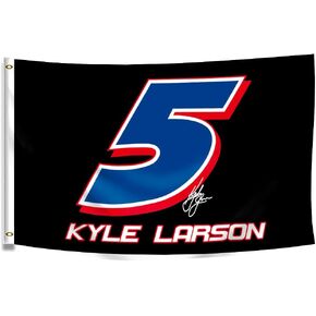 ENMOON Kyle Larson #5 Flag Banner 3x5Ft with Brass Grommets for Car Fans Indoor Outdoor Decor