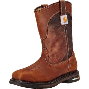 حذاء Carhartt الرجالي مقاس 11 بوصة من Wellington Square Safety Toe مصنوع من الجلد Cmp1218