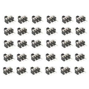 50PCS SS12D10 High Knob Vertical Slide Toggle Switch Micro Mini 3 Pin 2 Position 1P2T SPDT Pitch 4.7MM Handle High 5mm Slide Switch