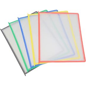 Ultimate Office AdjustaView Easy-Load Replacement Pockets & Tabs - Fits Ultimate Office AdjustaView Organizers Only, (Set of 10 Black)