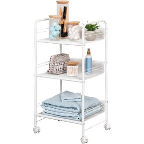 Honey Can Do Wire Cart CRT-08581 White