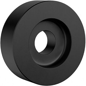 45 Record Adapter for Turntable 7 Inch Vinyl Record Solid Aluminum Adapter for Vinyl Record Players Turntables Accessories (Black)