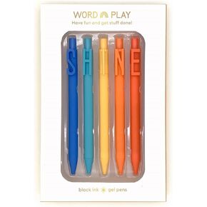 SPBS011 Shine Word Play Pen in Box, Set of 5