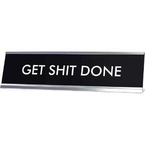 لافتات من LITA GET Shit Done لافتة مكتبية مبتكرة