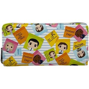 Loungefly Exclusive The Office Sticky Notes Zip Around Wallet