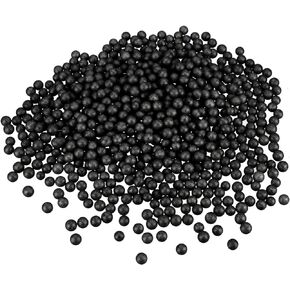 DMiotech 1 Pack 0.3-in Foam Beads Ball Polystyrene Round Foam Balls Black for DIY Craft, Arts, Party Decoration