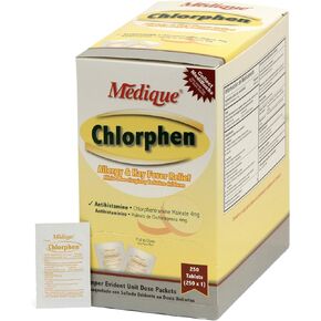 Medique Products 24148 Chlorphen Antihistamine, 250-Packets of 1
