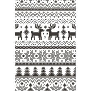 Sizzix Multi-Level Texture Fades Embossing Folder Holiday Knit by Tim Holtz | 666340 | Scrapbooking, Cardmaking, Journalling, Silver