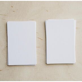 5x7" Blank White Card Stock (Set of 50) - Plain White 5x7 Cards - Make Your Own DIY Invitations, Note, Greeting, Table Cards - Writing, Stamping, Drawing, Painting
