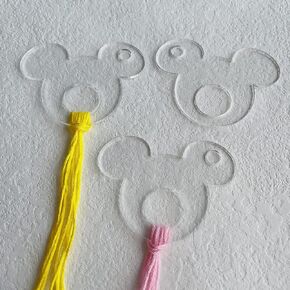 Set of 50 Floss Drops Bobbins, Thread Holders, Floss Organizer, Cross Stitch Embroidery Storage (Pink) in Saudi Arabia