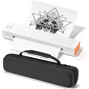 Portable Printers Wireless for Travel, M08F Thermal Bluetooth Printer, Compact Mobile Inkless Printer Compatible with Phone and Laptop, Support 8.5" X 11" US Letter for Office, Home, School