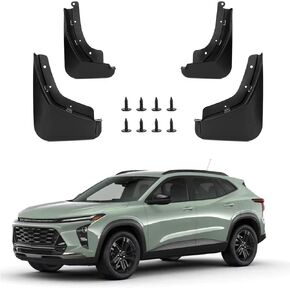 PSLER Fit for Trax 2024 Mud Flaps Set of 4PCS Mud Guard Kit Splash Guards Mudguards Mudflaps with Hardware Kits Accessory Front and Rear