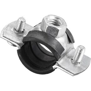uxcell Adjustable Pipe Bracket Clamp, 3/4" (20mm) Wall Ceiling Mount Iron Pipe Strap Support 10pcs