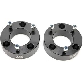 Front Leveling Kit 2.5" Inches - Fits 2004-2018 Ford F-150 Pickup Truck 2WD, 4 Wheel Drive 4WD, 4x4 - Front Strut Spacers Lift 2 1/2 Inch - Forged Aircraft Aluminum Billet Construction