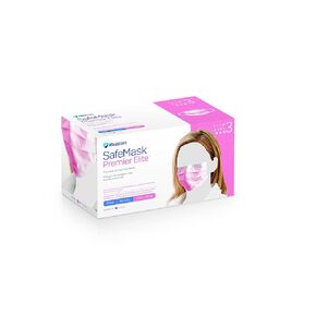 Medicom 2046 SafeMask Premier Elite Earloop Masks, Pink (Pack of 50)
