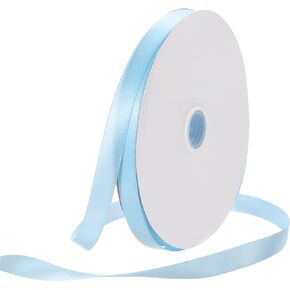 1/4 Inch 70 Yard Satin Ribbon Thick Double Face Grosgrain Silk Ribbon, [for Gift Wrapping, Hair Bows, Wedding, Cake, Flower] - Champagne