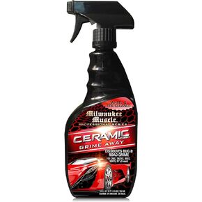 Milwaukee Muscle Wheel Cleaner Grime Away, 24oz Spray for Wheel, Rim, Tire, & Brake Dust cleaner with Ceramic For Cars, Motorcycles, Boats, & RV's