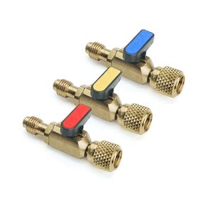 CPS Products BV3 1/4" SAE Male x 1/4" SAE Female Ball Valve, Pack of 3