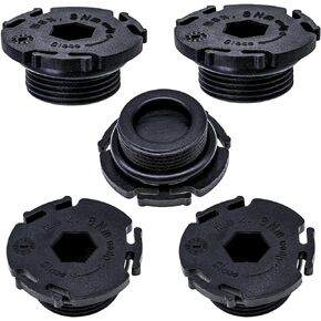 5 PCS Engine Oil Pan Drain Plug with O-Ring Seal 11137605018 Fit for Rear-Wheel Drive BMW 228i 320i 328i 428i 528i X1 X3 Z4