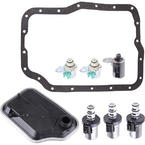 4F27E Transmission Shift Solenoid Filter Kit, FN4A-EL Transmission Solenoid with Filter Gasket Kit Compatible with Ford Focus 2000-2014 Transit Connect XL Replace XS4Z-7A098AB FN01-21-500