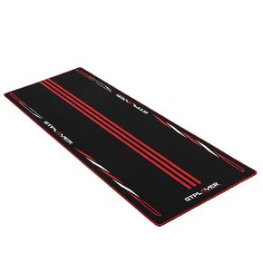 GTPLAYER Gaming Floor Mat Sim Racing Cockpits | Easy to Clean, Anti-Slip Racing Floor Mat | Dimensions: 56.3x28 inches (Grey)