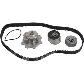 TCKWP338 Timing Belt Water Pump Kit for 2008-2009 for Saturn Astra 2012-2013 for Chevrolet Sonic 2012-2014 for Chevrolet Cruze 2009-2010 for Pontiac G3 Replacement 13447296