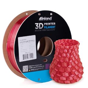 Inland Micro Center PETG Filament 1.75mm, Black PETG 3D Printer Filament - 1KG Cardboard Spool - PET-G 3D Printing Filament, Dimensional Accuracy +/- 0.03mm