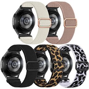 Lerobo Elastic Bands Compatible with Galaxy Watch 6 5 4 Band 40mm 44mm/Galaxy watch 5 pro band 45mm/Watch 6 4 Classic Band 42mm 46mm 43mm 47mm/Active 2 Band,Soft Nylon Strap Replacement 20mm Band
