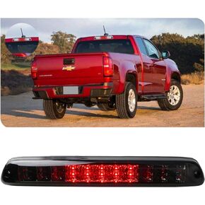 Replacement for 04-12 Chevy Colorado 04-12 GMC Canyon LED High Mount LED 3rd Tail Brake/Cargo Light (Chrome+Smoke)