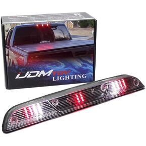 iJDMTOY Smoked Lens Raptor_Style 3-Dot LED High Mount Third Brake Light Kit Compatible With Ford 2015-2020 F-150, 2017-up F-250 F-350, 2019-up Ranger, 2022-up Maverick (Excluding Raptor)