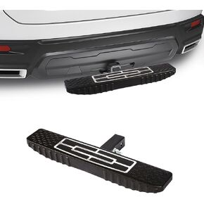 Hitch Step with 2" Hitch Receiver, Universal Trailer Tow Hitch Step, Truck Hitch Step, Tailgate Step, Hitch Steps for Pickup Truck SUV, Rear Bumper Guard Protector, Black