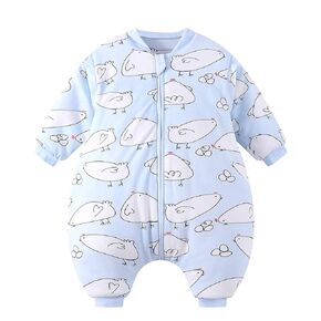 Happy Cherry Baby Infant Winter Thicken Cotton Sleeping Sack Warm Wearable Blanket with Detachable Sleeves