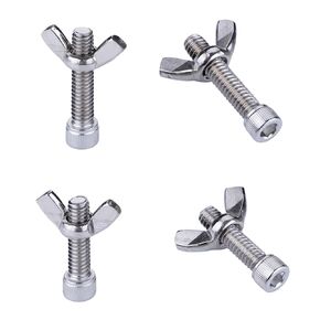 LEOLIO Stainless Steel Bat Pins Set - 2 Pairs, 4 Pieces with 1'' & 1-1/4'' Sizes - Pottery Wheel Bat Pins Replacement Kit for Any Standard Wheel Head - Ceramic Pottery Tools