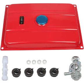 Autoparts 7 Gallons Generator Gas Fuel Tank with Valve Chrome Cap 26.5L 6500W Replacemsnt for Honda EC6500