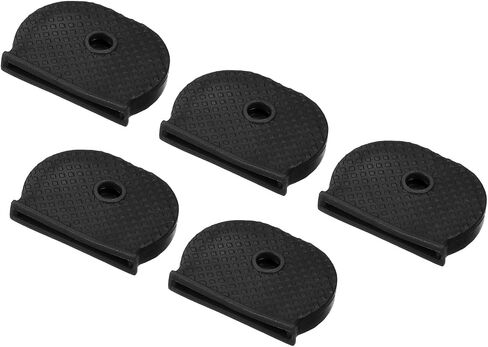 PATIKIL Key Cap Cover Tags, 10Pcs Keys Identifier Label ID Silicone Sleeve for House Apartment Organization Black in Saudi Arabia