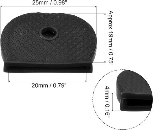 PATIKIL Key Cap Cover Tags, 10Pcs Keys Identifier Label ID Silicone Sleeve for House Apartment Organization Black in Saudi Arabia