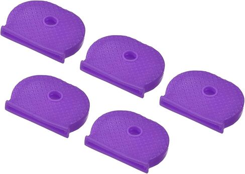 PATIKIL Key Cap Cover Tags, 10Pcs Keys Identifier Label ID Silicone Sleeve for House Apartment Organization Black in Saudi Arabia